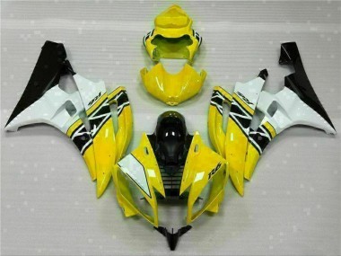 2006-2007 Yellow White Black Yamaha YZF R6 Motorcylce Fairings UK Factory