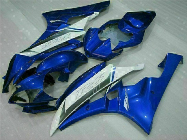 2006-2007 Blue White Yamaha YZF R6 Bike Fairings UK Factory 2006-2007 Blue White Yamaha YZF R6 Bike Fairings UK Factory