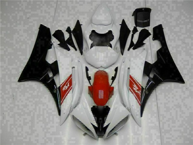 2006-2007 White Black Yamaha YZF R6 Motorbike Fairing UK Factory 2006-2007 White Black Yamaha YZF R6 Motorbike Fairing UK Factory