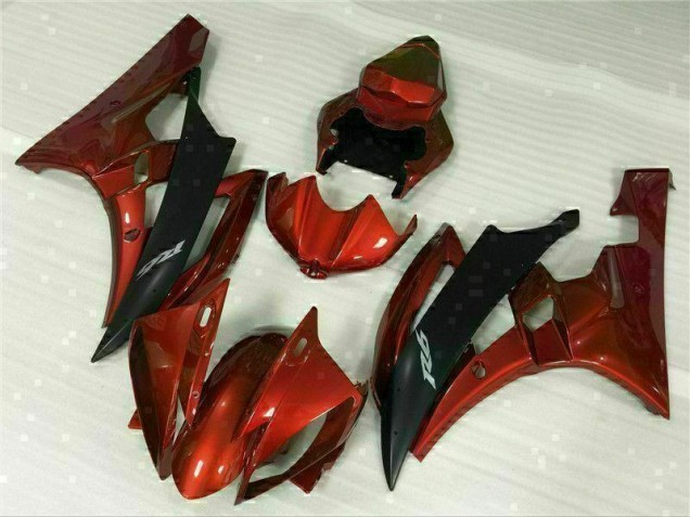 2006-2007 Red Yamaha YZF R6 Replacement Motorcycle Fairings UK Factory 2006-2007 Red Yamaha YZF R6 Replacement Motorcycle Fairings UK Factory