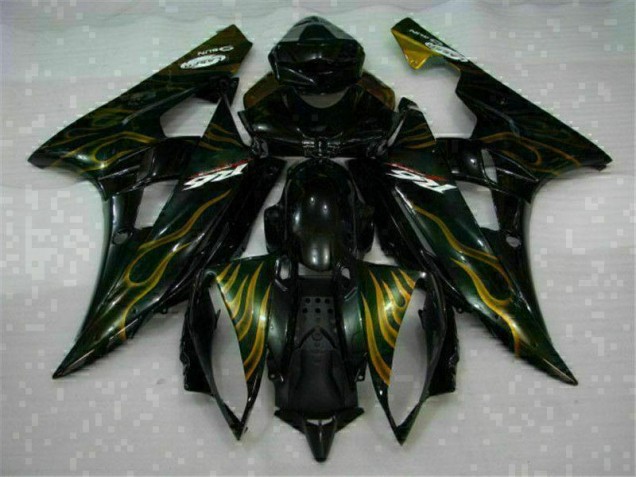 2006-2007 Black Yamaha YZF R6 Bike Fairing Kit UK Factory 2006-2007 Black Yamaha YZF R6 Bike Fairing Kit UK Factory
