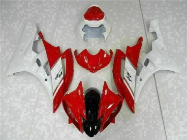 2006-2007 Red White Yamaha YZF R6 Motorcyle Fairings UK Factory