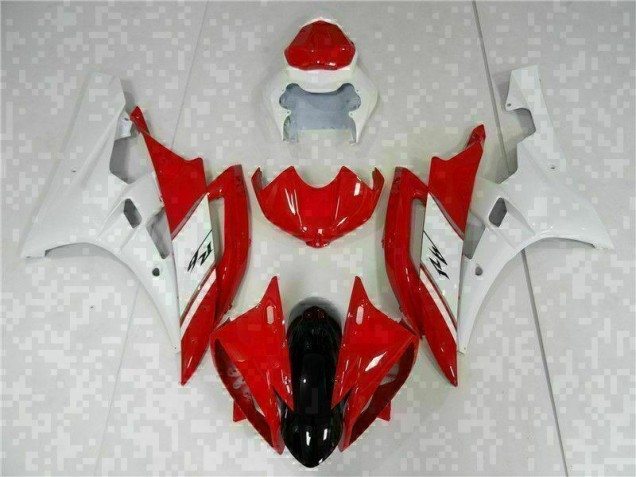 2006-2007 Red White Yamaha YZF R6 Motorcyle Fairings UK Factory 2006-2007 Red White Yamaha YZF R6 Motorcyle Fairings UK Factory