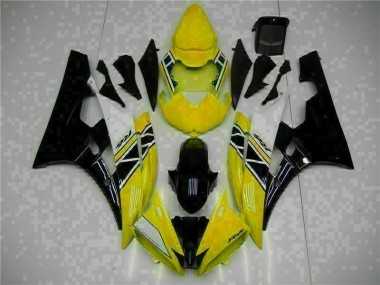 2006-2007 Yellow Black Yamaha YZF R6 Motorcycle Fairing Kit UK Factory