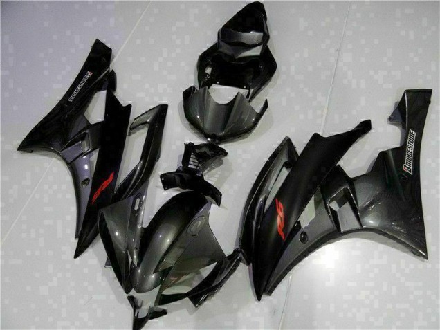 2006-2007 Grey Black Yamaha YZF R6 Motorcycle Bodywork UK Factory 2006-2007 Grey Black Yamaha YZF R6 Motorcycle Bodywork UK Factory