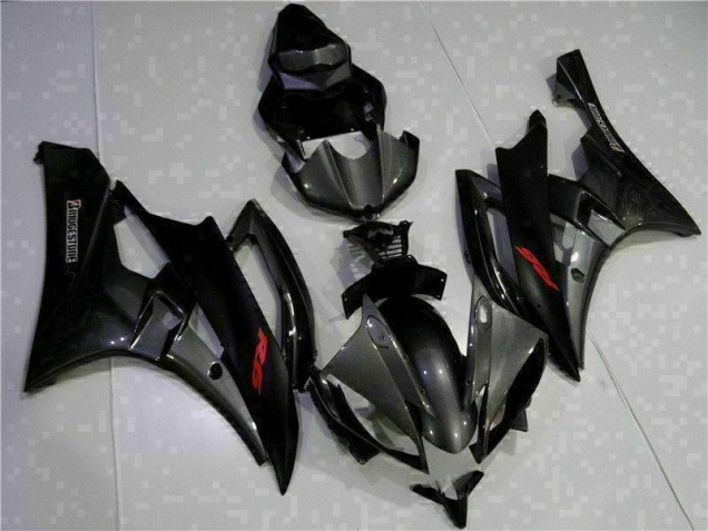 2006-2007 Grey Black Yamaha YZF R6 Motorcycle Bodywork UK Factory 2006-2007 Grey Black Yamaha YZF R6 Motorcycle Bodywork UK Factory