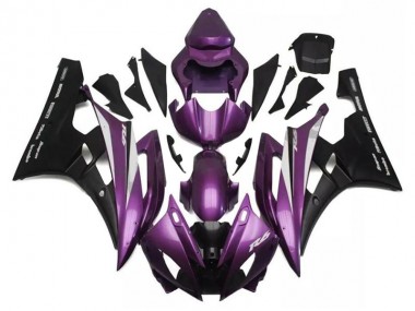 2006-2007 Purple Black Yamaha YZF R6 Motorcylce Fairings UK Factory
