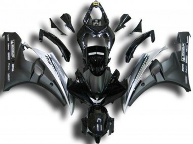 2006-2007 Black White Yamaha YZF R6 Replacement Fairings UK Factory