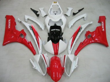 2006-2007 White Red Michelin Yamaha YZF R6 Motorcylce Fairings UK Factory