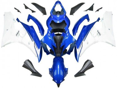 2006-2007 Blue White Yamaha YZF R6 Motorcycle Fairing Kit UK Factory