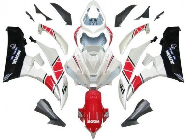 2006-2007 White Red Black Yamaha YZF R6 Bike Fairings UK Factory