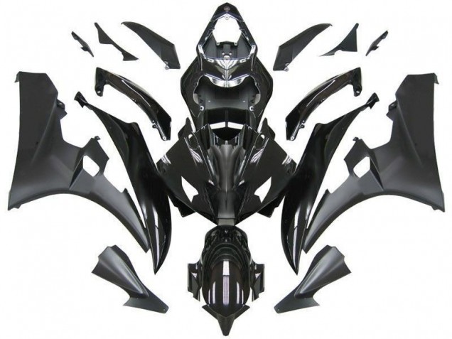 2006-2007 Contrast Black Yamaha YZF R6 Bike Fairings UK Factory