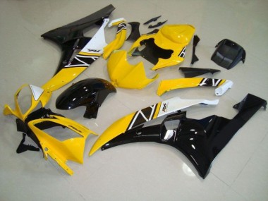 2006-2007 Yellow Yamaha YZF R6 Motorbike Fairings UK Factory