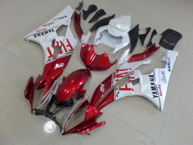 2006-2007 Red Fiat Yamaha YZF R6 Motorcyle Fairings UK Factory