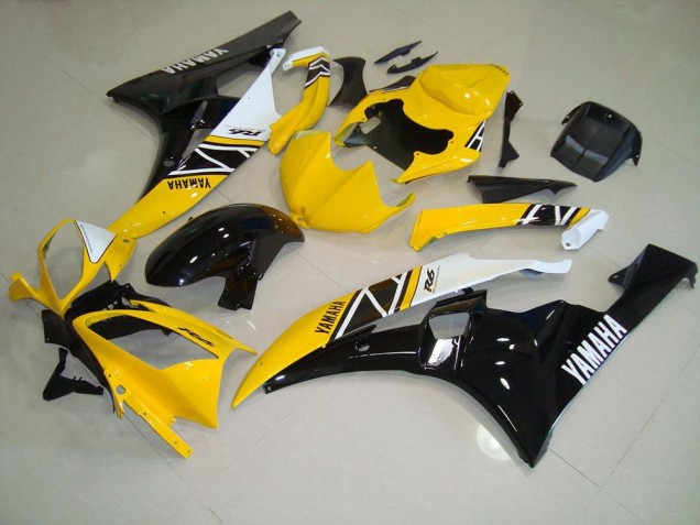 2006-2007 Yellow Yamaha YZF R6 Motorcycle Fairing UK Factory 2006-2007 Yellow Yamaha YZF R6 Motorcycle Fairing UK Factory