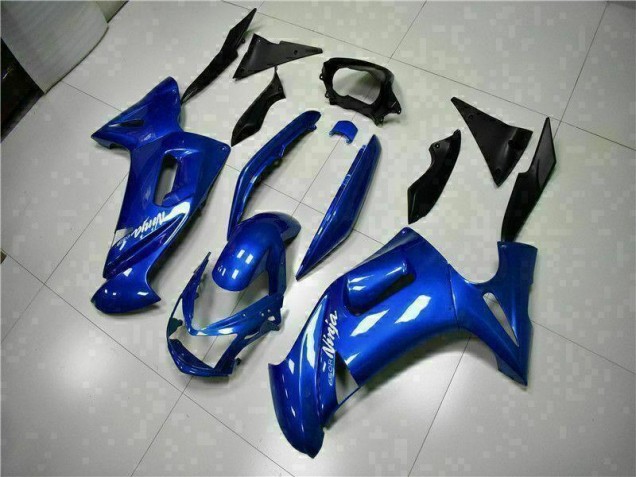 2006-2008 Blue Kawasaki EX650 Motorcycle Fairings UK Factory 2006-2008 Blue Kawasaki EX650 Motorcycle Fairings UK Factory