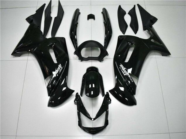 2006-2008 Glossy Black Kawasaki EX650 Motorbike Fairings UK Factory 2006-2008 Glossy Black Kawasaki EX650 Motorbike Fairings UK Factory