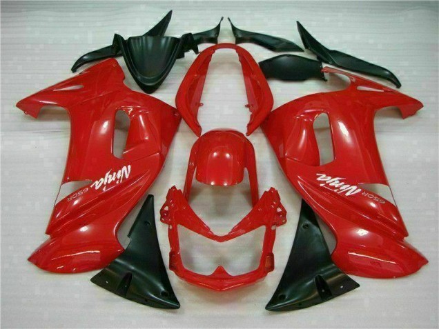 2006-2008 Glossy Red Kawasaki EX650 Motorbike Fairing UK Factory 2006-2008 Glossy Red Kawasaki EX650 Motorbike Fairing UK Factory