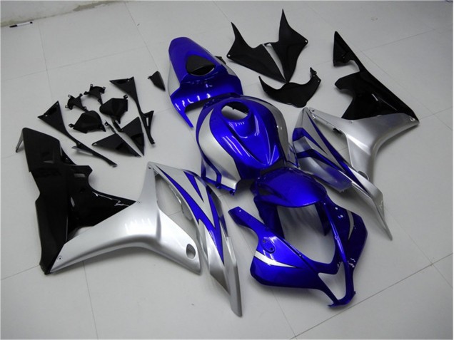 2007-2008 Blue Silver Black Honda CBR600RR Replacement Motorcycle Fairings UK Factory 2007-2008 Blue Silver Black Honda CBR600RR Replacement Motorcycle Fairings UK Factory