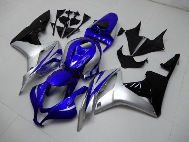 2007-2008 Blue Silver Black Honda CBR600RR Replacement Motorcycle Fairings UK Factory