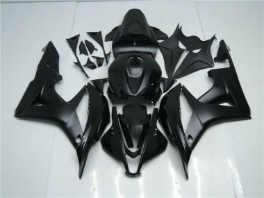 2007-2008 Black Honda CBR600RR Bike Fairing Kit UK Factory