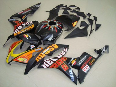 2007-2008 Matte Black Rossi Honda CBR600RR Motorcycle Fairing Kits UK Factory