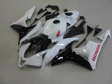 2007-2008 Pearl White Black Honda CBR600RR Bike Fairings UK Factory