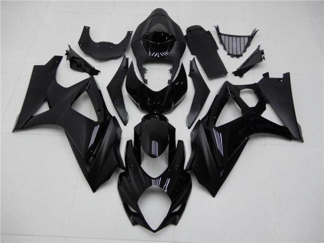 2007-2008 Glossy Matte Black Suzuki GSXR 1000 K7 Replacement Fairings UK Factory 2007-2008 Glossy Matte Black Suzuki GSXR 1000 K7 Replacement Fairings UK Factory