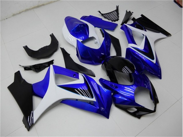 2007-2008 Blue White Black Suzuki GSXR 1000 K7 Motorcylce Fairings UK Factory