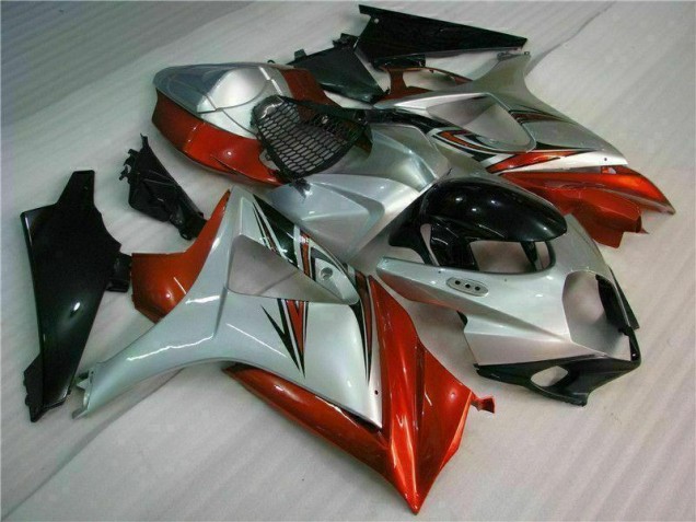 2007-2008 Brown Silver Suzuki GSXR 1000 K7 Motorbike Fairings UK Factory 2007-2008 Brown Silver Suzuki GSXR 1000 K7 Motorbike Fairings UK Factory