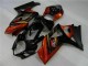 2007-2008 Black Suzuki GSXR 1000 K7 Motorcycle Fairing Kit UK Factory