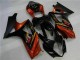 2007-2008 Black Suzuki GSXR 1000 K7 Motorcycle Fairing Kit UK Factory