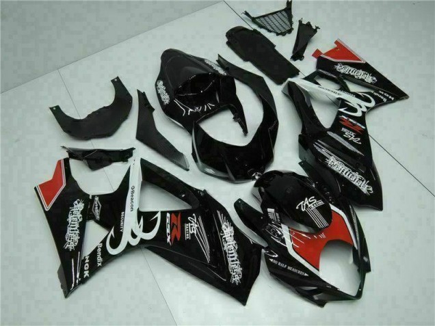 2007-2008 Black Suzuki GSXR 1000 K7 Bike Fairing UK Factory