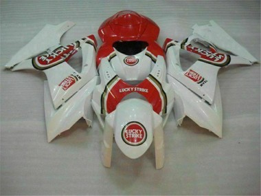 2007-2008 Red White Suzuki GSXR 1000 K7 Motor Bike Fairings UK Factory