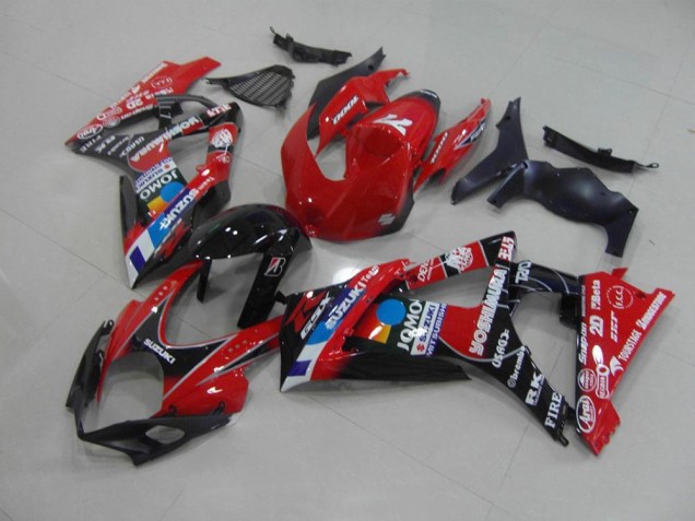 2007-2008 Red Suzuki GSXR 1000 K7 Motorcycle Fairing UK Factory 2007-2008 Red Suzuki GSXR 1000 K7 Motorcycle Fairing UK Factory