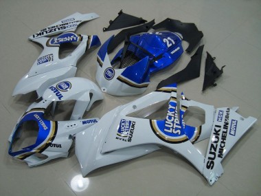 2007-2008 Blue Lucky Strike Suzuki GSXR 1000 K7 Motorbike Fairing UK Factory
