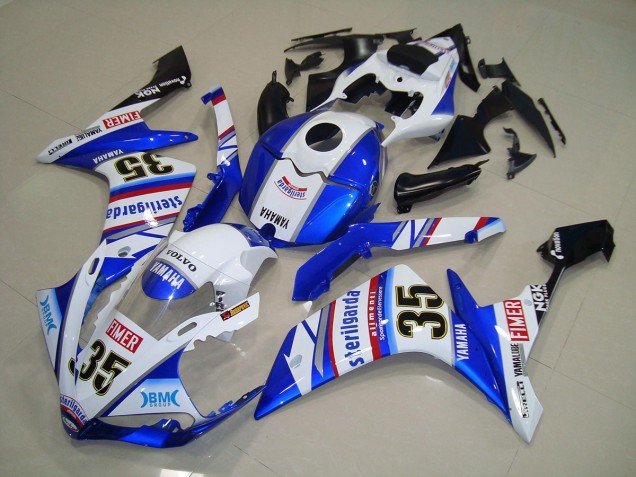 2007-2008 Blue Stickers Yamaha YZF R1 Motorcycle Fairings UK Factory 2007-2008 Blue Stickers Yamaha YZF R1 Motorcycle Fairings UK Factory
