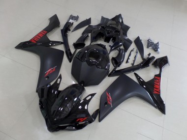 2007-2008 Matte Black Red Yamaha YZF R1 Motorbike Fairing UK Factory