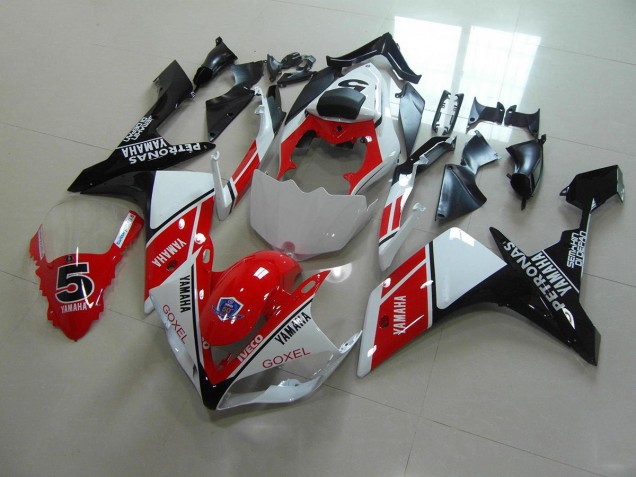 2007-2008 Red White Stickers Yamaha YZF R1 Motorbike Fairing Kits UK Factory 2007-2008 Red White Stickers Yamaha YZF R1 Motorbike Fairing Kits UK Factory