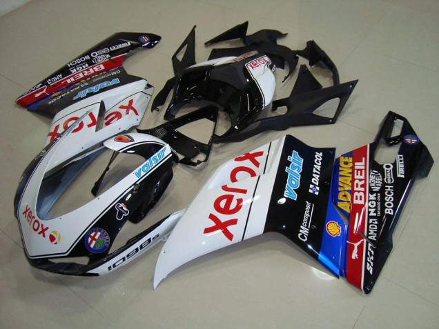 2007-2014 Black Xerox Ducati 848 1098 1198 Motorcycle Replacement Fairings UK Factory 2007-2014 Black Xerox Ducati 848 1098 1198 Motorcycle Replacement Fairings UK Factory