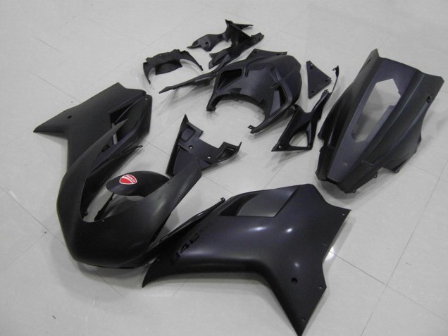 2007-2014 Matte Black Racing Verision Ducati 848 1098 1198 Bike Fairings UK Factory 2007-2014 Matte Black Racing Verision Ducati 848 1098 1198 Bike Fairings UK Factory