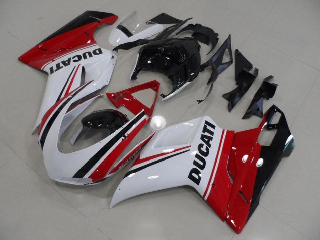 2007-2014 Red White Black Ducati 848 1098 1198 Bike Fairing Kit UK Factory 2007-2014 Red White Black Ducati 848 1098 1198 Bike Fairing Kit UK Factory