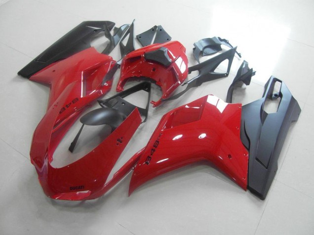 2007-2014 Red Black Ducati 848 1098 1198 Motorcycle Fairing Kits UK Factory 2007-2014 Red Black Ducati 848 1098 1198 Motorcycle Fairing Kits UK Factory