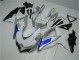 2008-2010 White Silver Blue Suzuki GSXR 600/750 Motorcycle Fairings Kit UK Factory