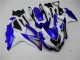 2008-2010 White Blue Suzuki GSXR 600/750 Motorbike Fairings UK Factory