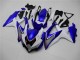 2008-2010 White Blue Suzuki GSXR 600/750 Motorbike Fairings UK Factory
