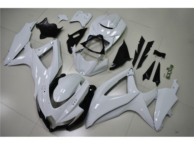 2008-2010 Glossy White Suzuki GSXR 600/750 Motorcycle Fairing UK Factory
