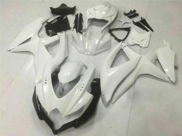 2008-2010 White Suzuki GSXR 600/750 Motorcylce Fairings UK Factory 2008-2010 White Suzuki GSXR 600/750 Motorcylce Fairings UK Factory