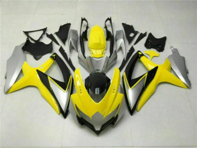 2008-2010 Yellow Suzuki GSXR 600/750 Replacement Motorcycle Fairings UK Factory 2008-2010 Yellow Suzuki GSXR 600/750 Replacement Motorcycle Fairings UK Factory