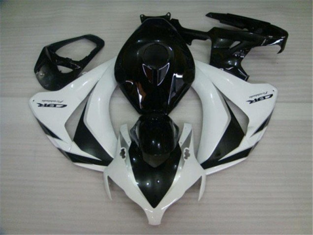 2008-2011 Black White Honda CBR1000RR Motorcycle Fairings UK Factory